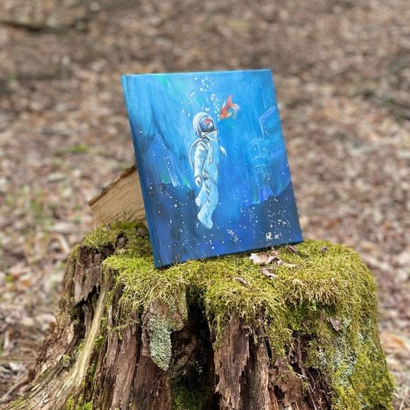 The work is based on the painting by Sirenko”Conversation of the Dumb"by Hana - Picture 10 of 11